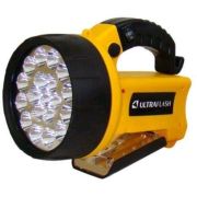 Фонарь-прожектор Ultraflash LED3712 AccuProfi 19+8св/д желтый