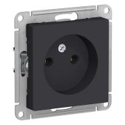 Розетка СУ 1-м Атлас (мех.) б/з 16А карбон (1041)