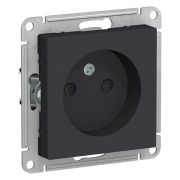 Розетка СУ 1-м Атлас (мех.) б/з с/ш 16А карбон (1049)