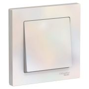 Выключатель СУ 1-кл Атлас жемчуг (412)