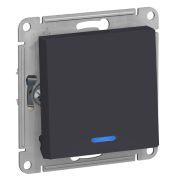 Выключатель СУ 1-кл Атлас (мех.) с инд. карбон (1013)