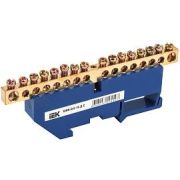 Шина нулевая ШНИ-6*9 16-Д-С на DIN изол.