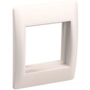 Рамка и суппорт универсальные на 2 мод. бел.