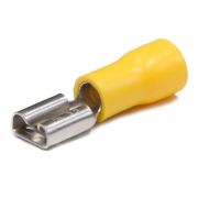 Разъем РпИм 5,5-6-0,5 (мама) плоский желтый (20шт/упак) ИЭК