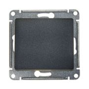 Переключатель  СУ 1-кл Глосса (мех.) антрацит