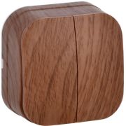 Выключатель ОУ 2-кл GLORY ВС20-2-0-ХД ИЭК Дуб