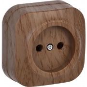 Розетка ОУ 1-м б/з GLORY РС20-2-ХД 10А ИЭК Дуб