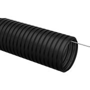 Труба гофр. ПНД d20 (уп.50м) ИЭК черная