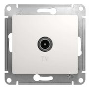 Розетка СУ 1-м Глосса (мех.) ТВ-FM антенна белый 193