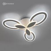 Светильник-люстра Estares Aurora double 3F 60W(6000Lm) 2K-6K 575х80 белый IP20