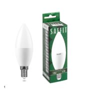 Лампа E14 15W 4000K C37 свеча Saffit