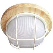 Светильник Ecola НБО-03-60-012 1xGX53 IP65 Клен круг матовый с реш.