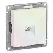 Розетка СУ 1-м Атлас (мех.) RJ-45 жемчуг (483)