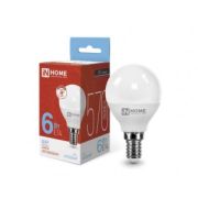 Лампa E14 6W 6500K G45 шар ASD/InHome
