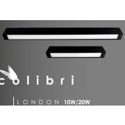 Cветильник трековый COLIBRI LONDON черный, 20W, 4000K, 1800ЛМ, D410*25*40 EKS