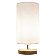 Светильник настольный Wood 610W под лампу E27 на основании ДЕРЕВО+БЕЛЫЙ OREOL