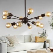 Светильник-люстра Rivoli Grethen 5083-312 12хE27 40W кофейный, тонированный 750х840х600 50844