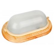 Светильник НБП Camelion 60W E27 IP54 04-60-0011 1402D  овал клен