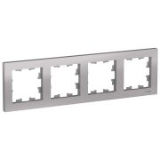 Рамка 4-м Атлас алюминий (304)