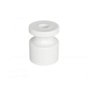 Ретро «Усадьба» Изолятор  пластиковый БЕЛЫЙ