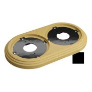 Ретро «Усадьба» Рамка 2-местная пласт ПЕСОЧНОЕ ЗОЛОТО