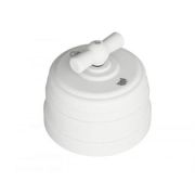 Ретро «Усадьба» Выкл пласт 4 положения БЕЛЫЙ