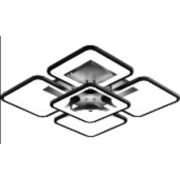 Люстра MX10005/4+1, черная, 169W, LM4000, 540*540*120 мм