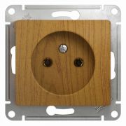 Розетка СУ 1-м Глосса б/з 16А (мех.) дуб