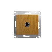 Розетка СУ 1-м Глосса (мех.) ТВ оконечная дуб