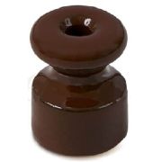 Ретро «МезонинЪ» Изолятор фарфор КОРИЧНЕВЫЙ (уп.40шт)