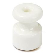 Ретро «МезонинЪ» Изолятор фарфор БЕЛЫЙ (уп.40шт)
