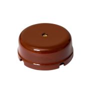 Ретро «МезонинЪ» Коробка распред фарфор D80х33 КОРИЧНЕВЫЙ