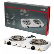 Электроплитка Ditter 2 конф. спираль 1 кВт+1кВт белая