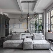 Люстра подвес LOFT 1004S-3 под 3 лампы E27 МЕТАЛЛ ЧЕРНЫЙ OREOL (база 520мм)