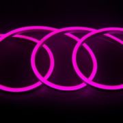 Неон гибкий General  220V 9.6W/m 120lm/m IP67 розовый 50м сеч8х16