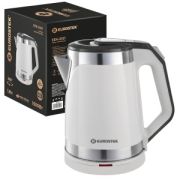 Чайник Eurostek EEK-2021 (диск, 1,8л) 1,5кВт пластик/нерж.сталь, белый