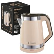 Чайник Eurostek EEK-2020 (диск, 1,8л) 1,5кВт пластик/нерж.сталь, бежевый