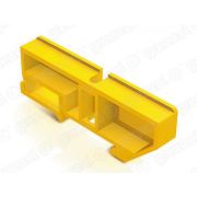 Изолятор на DIN-рейку желтый GE