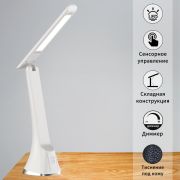 Светильник настольный Reluce LED 7W белый/кожа складной/сенс 00612-0.7-01 WT