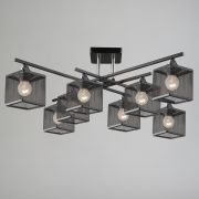 Светильник-люстра Reluce Е27 60W*8 черный 05986-0.3-08 BK+CR