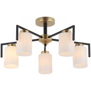 Светильник-люстра ILLUMICO Е27 60W*5 черный/золото IL8250-5COU-79 BK GD Dora
