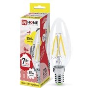 Лампa филамент Е14 7W 3000K C37 свеча ASD/InHome