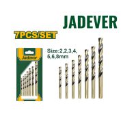 Набор сверл по металлу 7 шт HSS (2-8мм) JADEVER JDTD3K01