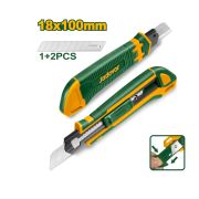 Нож канцелярский 18мм 170мм + 3 лезвия JADEVER JDSK8618