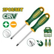 Набор отверток 2шт (SL6,5*100,PH2*100) CR-V JADEVER JDSS1302