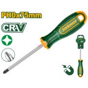 Отвертка крестовая PH0 75мм Cr-V JADEVER JDSD2203