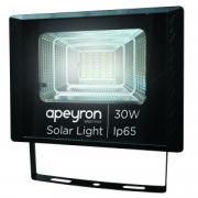Прожектор APEYRON 30W (360lm) 4200 IP65 на солн.батарее 6000MA 3.2V 6Aчас черный