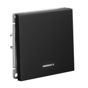 Выключатель СУ 1-кл ARTGALLERY (мех.) с инд. карбон GAL001013