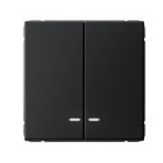 Выключатель СУ 2-кл ARTGALLERY (мех.) с инд. карбон GAL001053