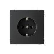 Розетка СУ 1-м ARTGALLERY (мех.) с/з 16А карбон GAL001043